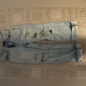 Aeropostale jeans ripped baggy skater style